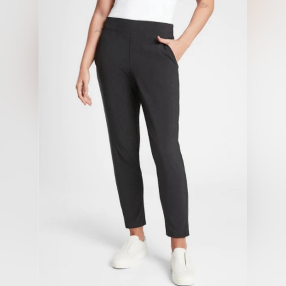 Athleta Brooklyn Ankle Pant in Black Size 12 Women's - Picture 2 of 4